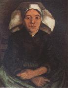 Vincent Van Gogh Peasant Woman,Seated,With White Cap (nn04) oil painting